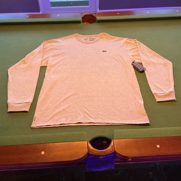 Vans Off The Wall Classic Long Sleeve T-Shirt ATHLETIC HEATHER gray Size X-Large - Picture 1 of 9